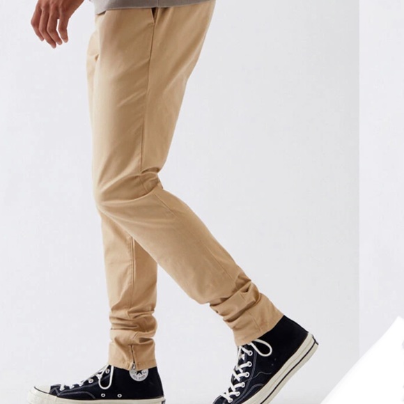 PacSun Men’s Khaki Drop Skinny Jogger pants - Picture 2 of 4